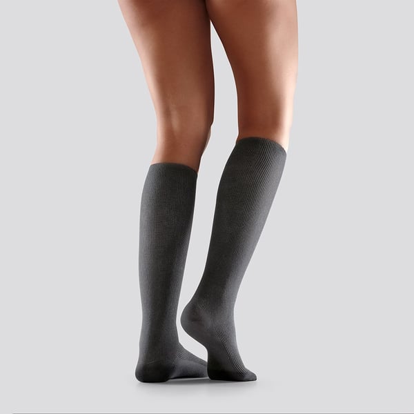 Mabs-Compression-Socks-Cotton-Knee-Grey-S-XXL