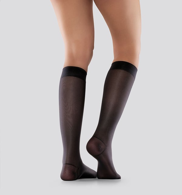 Mabs-Compression-Socks-Nylon-Knee-Black-S-XL