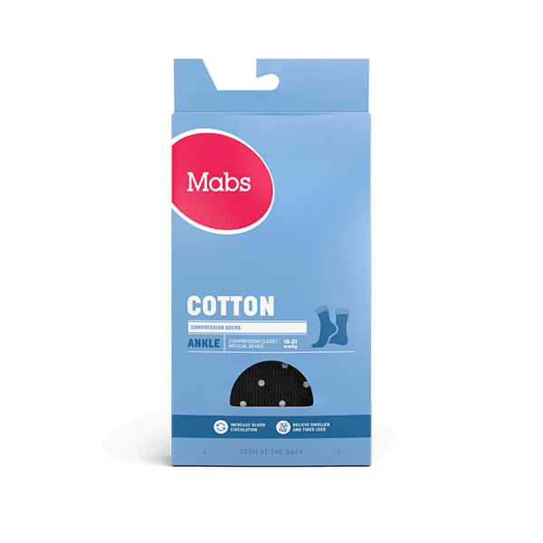 Mabs Cotton Ankelhög strumpa