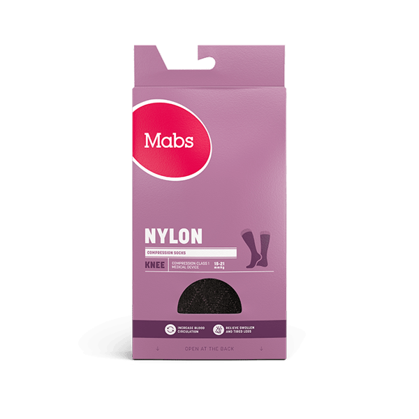 Mabs Nylon Knästrumpa Mönstrad