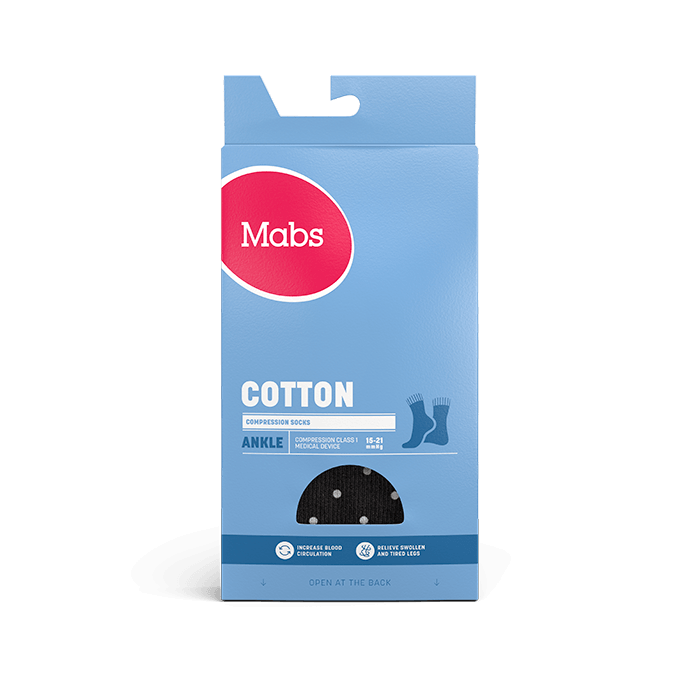 Mabs Cotton Ankelhög strumpa