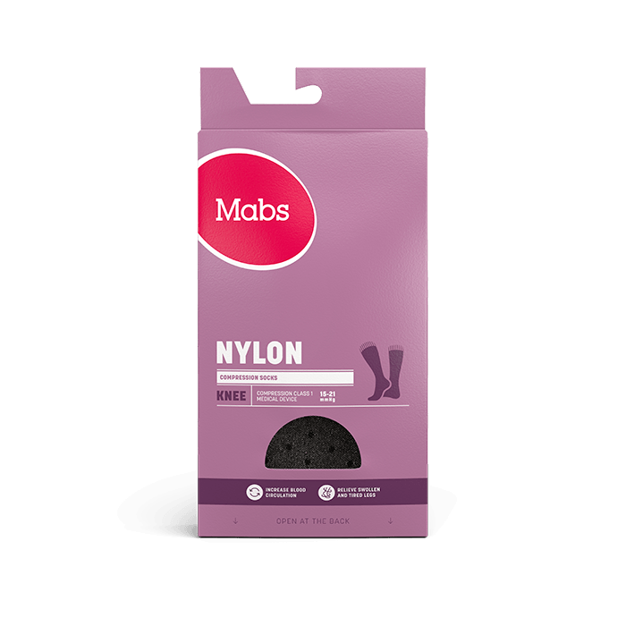 Mabs Nylon Knästrumpa Prickig
